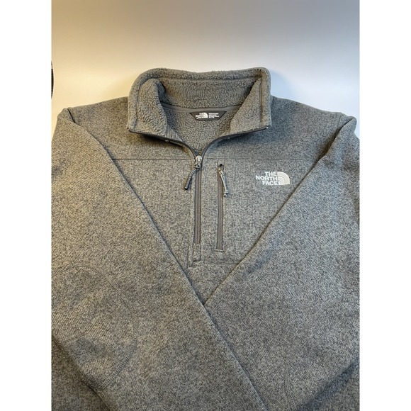 The North Face Fleece Sweater 1/4 Zip Quarter Men's Size XL Gray - Picture 1 of 8